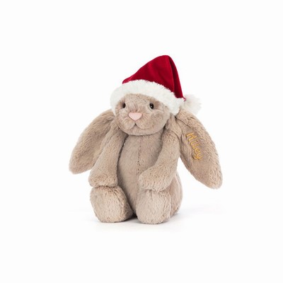 Jellycat Bashful Christmas Bunny Australia | 254376OGL